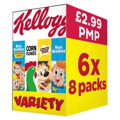 Kellogg’s Variety 8pk Breakfast Cereal 6 x 196g