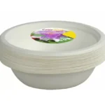 Small Disposable Compostable Eco-Bio Bagasse Sugarcane Bowls 6oz Pack of 20.