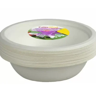 Small Disposable Compostable Eco-Bio Bagasse Sugarcane Bowls 6oz Pack of 20.