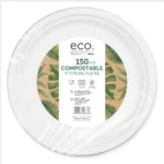 Eco Compostable Strong Plates – 150 Pack