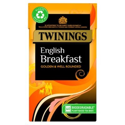 Twinings English Breakfast 40 Tea Bags 100g