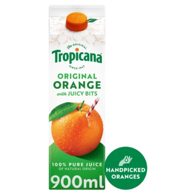 Tropicana Orange juice with Bits 900ml