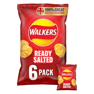 Walkers Ready Salted Multipack Crisps 6 Pack
