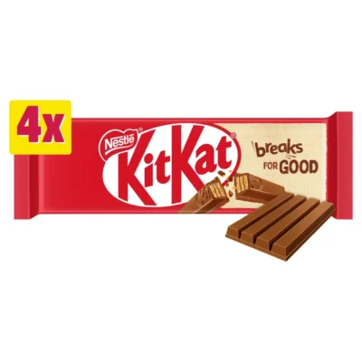 KitKat 4 Finger Milk Chocolate Bar Multipack 4x41.5g